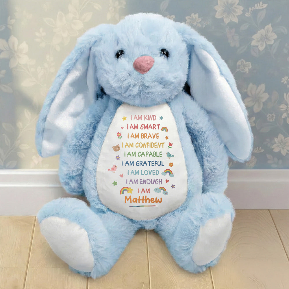 I'm Kind Smart Loved - Personalized Bunny Plush