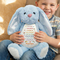 I'm Kind Smart Loved - Personalized Bunny Plush