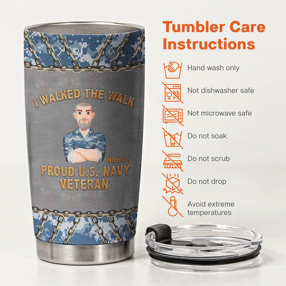 Veteran 250 Years Of Freedom - Personalized Tumbler