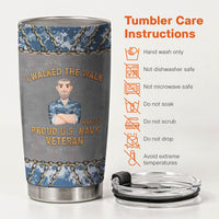 Veteran 250 Years Of Freedom - Personalized Tumbler