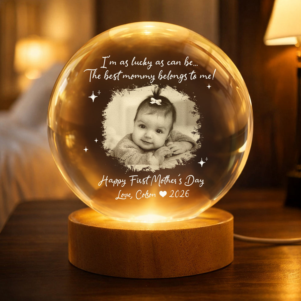 Mother's Day Gifts, I’m As Lucky As Can Be…The Best Mommy Belongs To Me! - Personalized Night Light