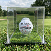 If Found Please Hit Better Than Custom Name Did Funny - Personalized Photo Golf Ball