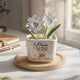 Mother's Day Gifts, If Mom Were Flowers We’d Pick You - Custom Mom's Glass Birth Flower - Personalized Plant Pot