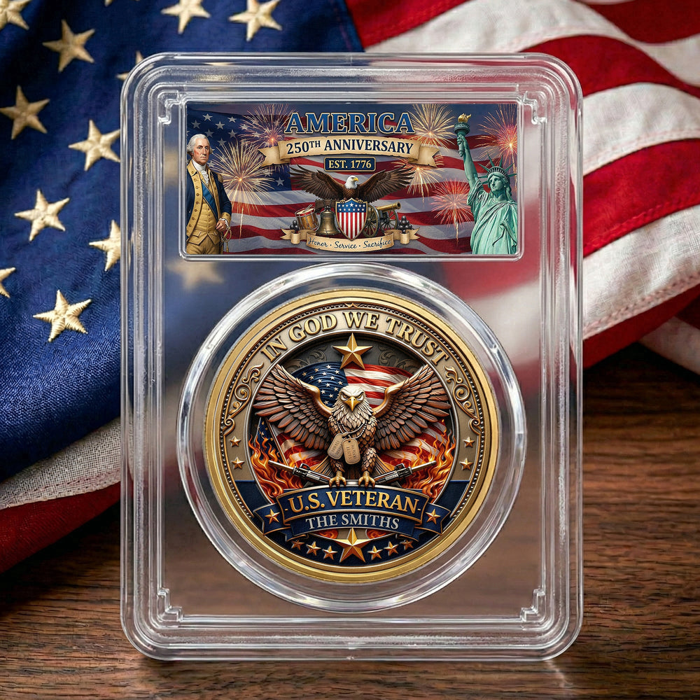 In God We Trust 250 Years Of Blessings - Personalized Coin