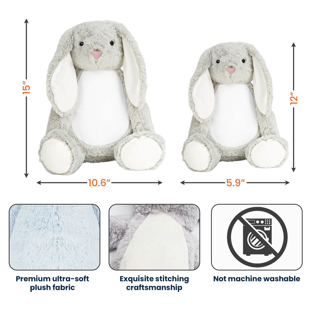 Initial Name Cute Cartoon - Personalized Bunny Plush