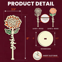 It Reminds How Much We Love You - Custom Wooden Flower