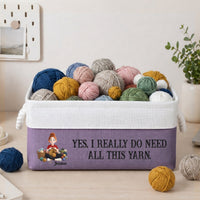 It's Not Hoarding If It's Yarn - Storage Basket | Funny Crochet Gift