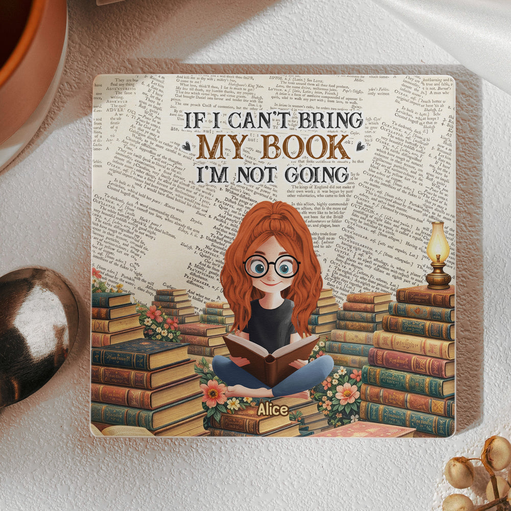 Just A Girl Who Loves Reading Books - For Book Lovers Club - Personalized Coaster