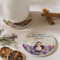 Just A Girl Who Loves Reading Books - For Book Lovers Club - Personalized Coaster