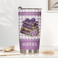 Personalized Just One More Chapter Tumbler, Custom Name Gift for Book Lover, Bookworm