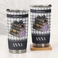 Personalized Just One More Chapter Tumbler, Custom Name Gift for Book Lover, Bookworm