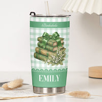 Personalized Just One More Chapter Tumbler, Custom Name Gift for Book Lover, Bookworm