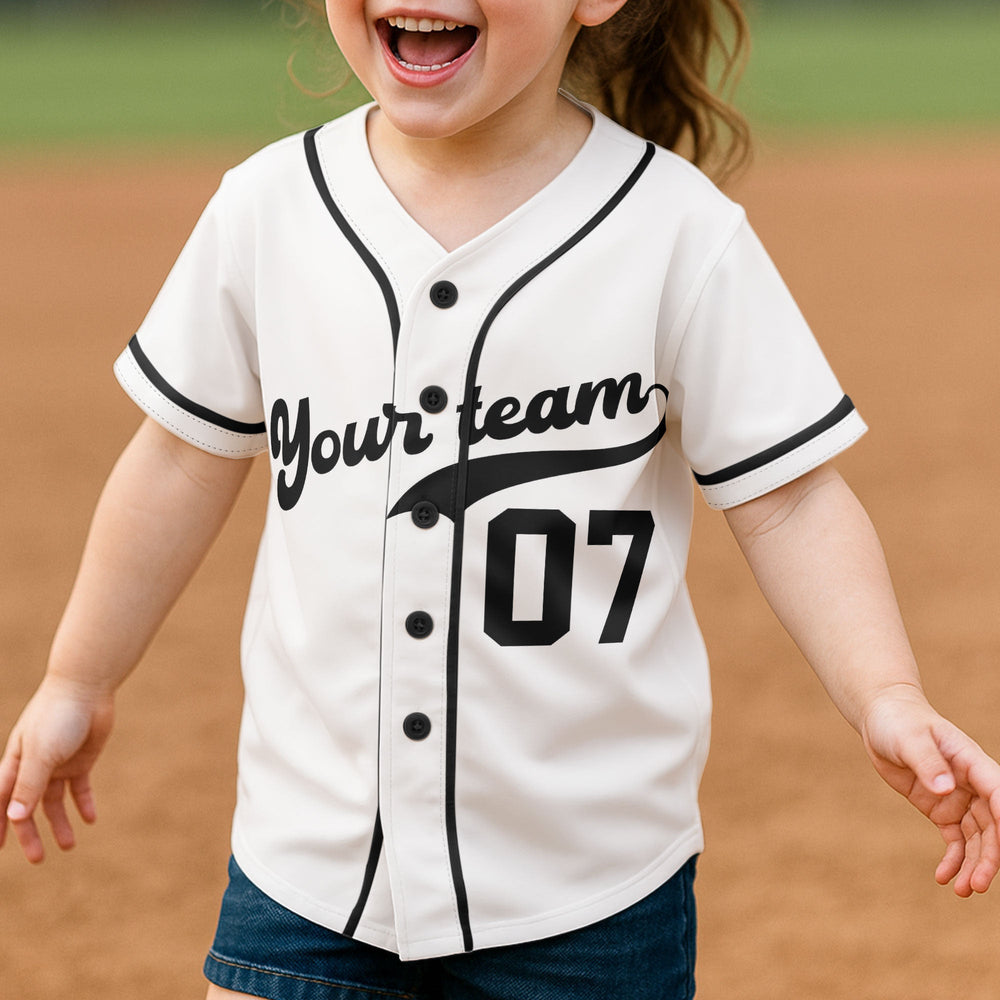 Kid Baseball Custom Name Number - Personalized Jersey Shirt