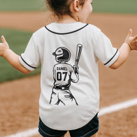 Kid Baseball Custom Name Number - Personalized Jersey Shirt