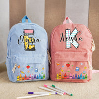 Kid Name Initials - Personalized Backpack
