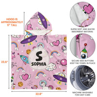 Kid Pattern Custom Name - Personalized Beach Towel