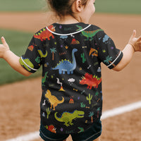 Kid Pattern Custom Name - Personalized Jersey Shirt