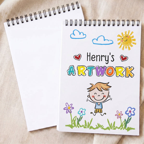Kid's Artwork - Personalized Sketch Book