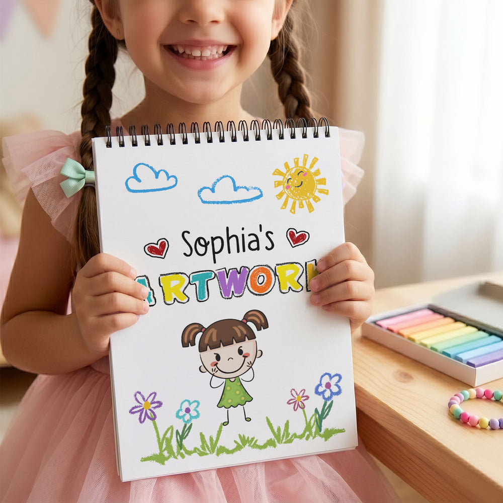 Kid's Artwork - Personalized Sketch Book
