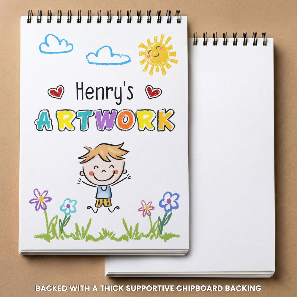 Kid's Artwork - Personalized Sketch Book