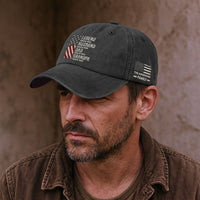 Father's Day Gifts, Legend, Husband, Dad And Grandpa - Personalized Distressed Denim Cap