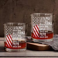 Father's Day Gifts, Legend, Husband, Dad And Grandpa - Personalized Whiskey Glass