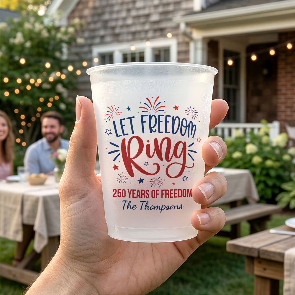 Let Freedom Ring - Personalized Cups