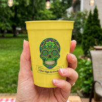 Custom Mexican Fiesta Party Cups - Personalized Day of The Dead Drinkware