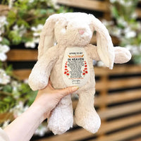 Letters To My Son Memorial Gift - Personalized Bunny Plush