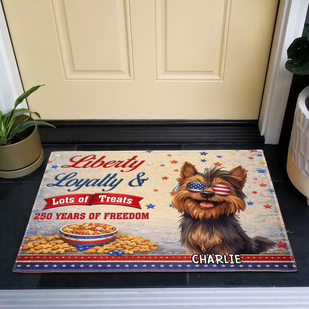 Liberty Loyalty Lot Of Treats - Personalized Doormat