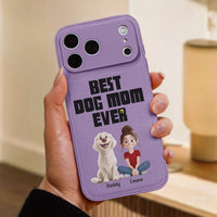 Life Is Better With Dogs - Personalized Leather Phone Case