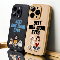 Life Is Better With Dogs - Personalized Leather Phone Case