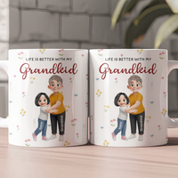 Life Is Better With Grandkids - Personalized Mug