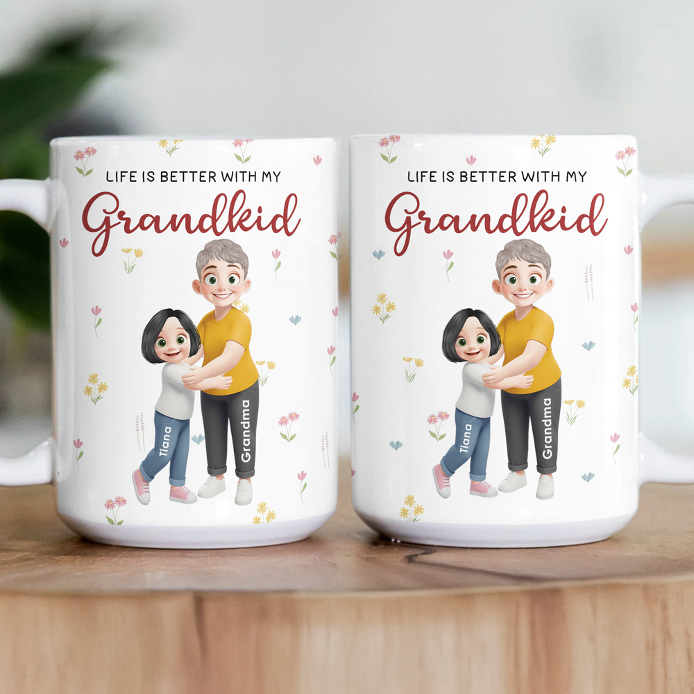 Life Is Better With Grandkids - Personalized Mug