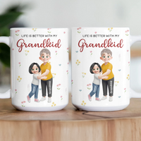 Life Is Better With Grandkids - Personalized Mug