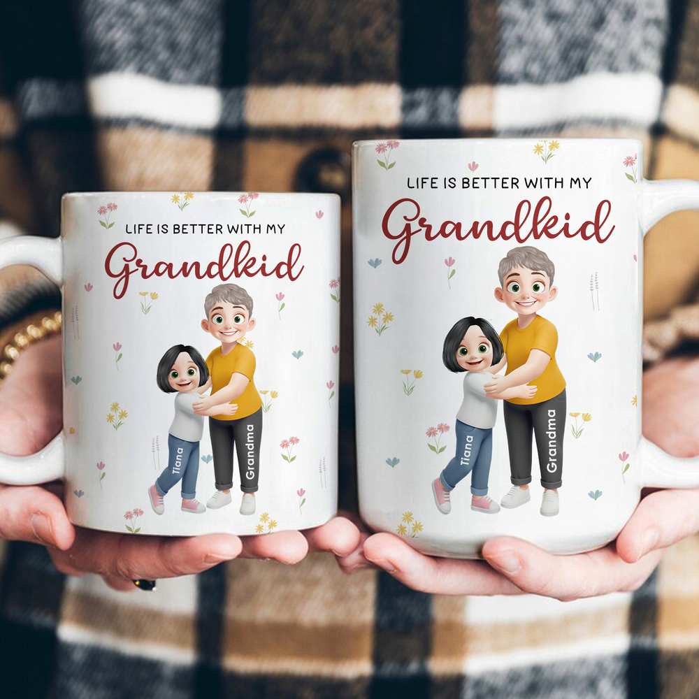 Life Is Better With Grandkids - Personalized Mug