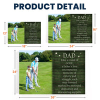 Like A Round Of Golf, A Father's Love... - Personalized Poster