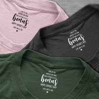 Look At You Landing Our Mom And Getting Us As A Bonus - Personalized Shirt | Funny Bonus Dad Gift
