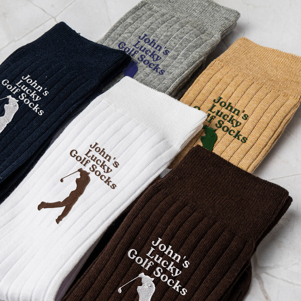 Lucky Golf Socks - Personalized Socks | Fun Gift For Golf Lovers