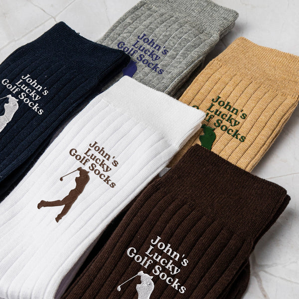 Lucky Golf Socks - Personalized Socks | Fun Gift For Golf Lovers