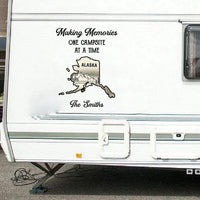 Making Memories One Campsite At A Time States Map Camping - Personalized Decal