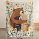 Mama Bear Mother's Day Gift For Mom, Wife, Daughter - Personalized Blanket