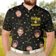 May The Course Be With You Daddy - Personalized Photo Polo Shirt