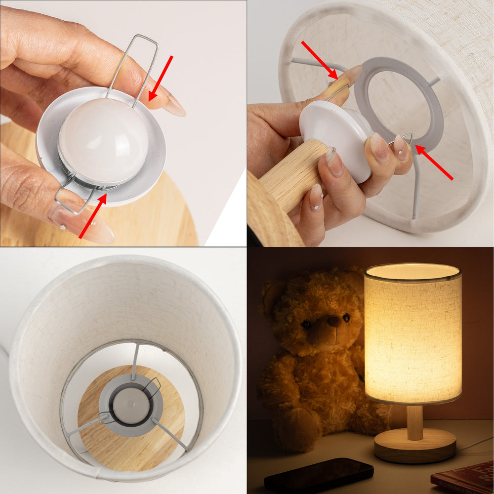 Memorial Gift Custom Photo Sketch Line Art - Personalized Fabric Lamp