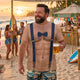 Funny 3D Muscular Chest Bow Tie Shirt - Mens Bachelor Party & Groom Gift