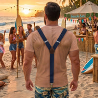 Funny 3D Muscular Chest Bow Tie Shirt - Mens Bachelor Party & Groom Gift
