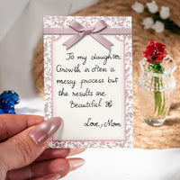 Message Gift Glass Flower Bouquet - Personalized Glass Flowers