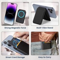 Metal Grandpa Fist Bump Print - Personalized Wallet Compatible With Magsafe