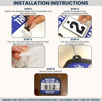 Miles Run This Year - Personalized Hanging Run Tracker