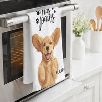 Turn Pet Photo Into Art - Bath Bar Dining Room Decor Cute Dog, Cat Lovers - Personalized Kitchen Towel